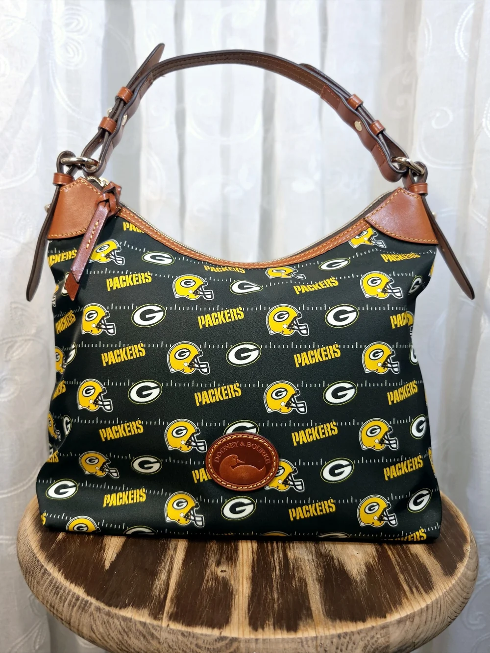 Dooney & Bourke Green Bay Packers NFL Hobo Bag - Excellent Condition!